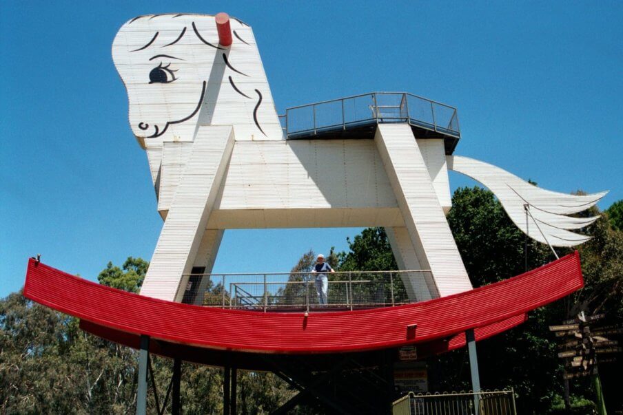 giant rocking horse